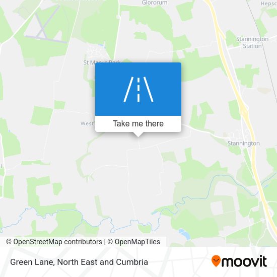 Green Lane map
