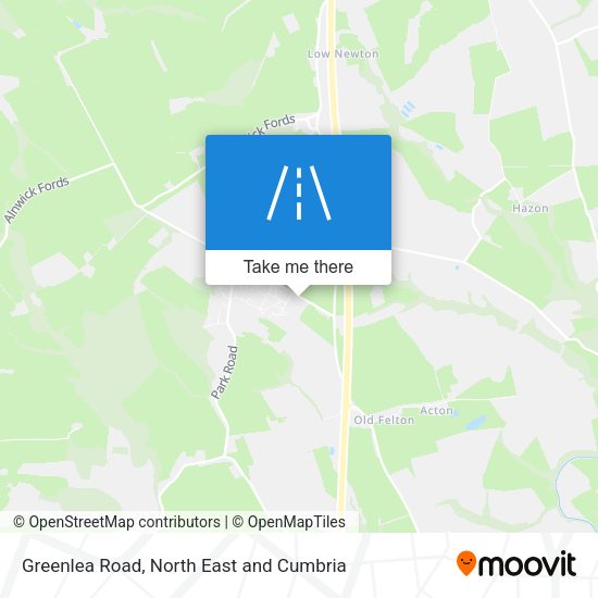 Greenlea Road map