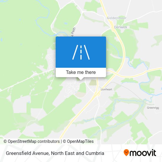 Greensfield Avenue map