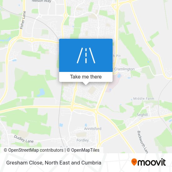 Gresham Close map