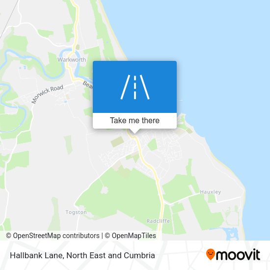 Hallbank Lane map