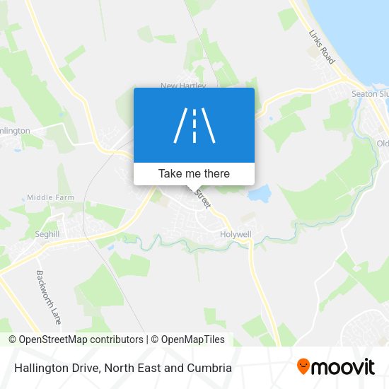 Hallington Drive map