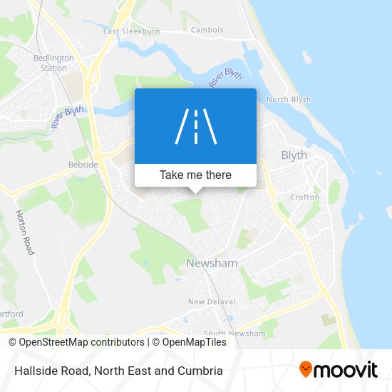 Hallside Road map