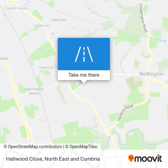 Hallwood Close map