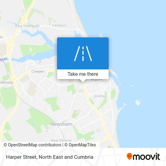 Harper Street map