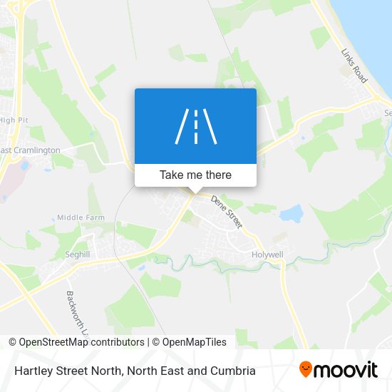 Hartley Street North map