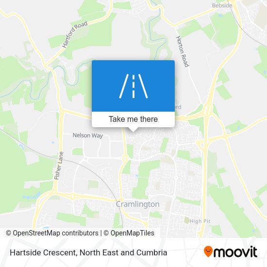 Hartside Crescent map