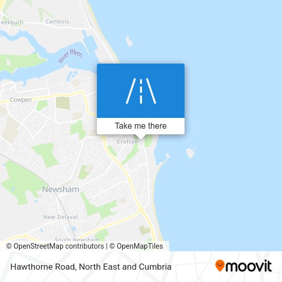 Hawthorne Road map
