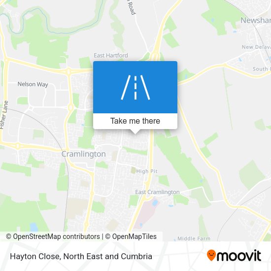 Hayton Close map