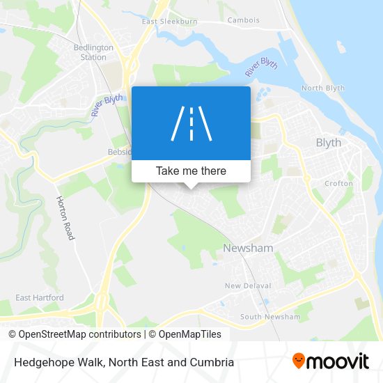 Hedgehope Walk map