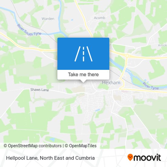 Hellpool Lane map