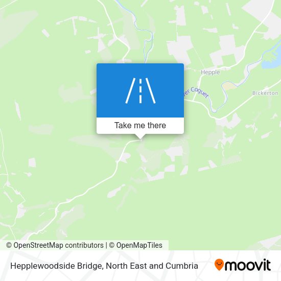 Hepplewoodside Bridge map