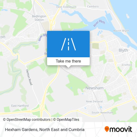 Hexham Gardens map