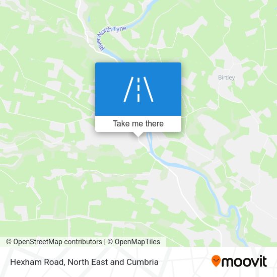 Hexham Road map