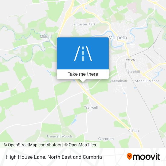 High House Lane map