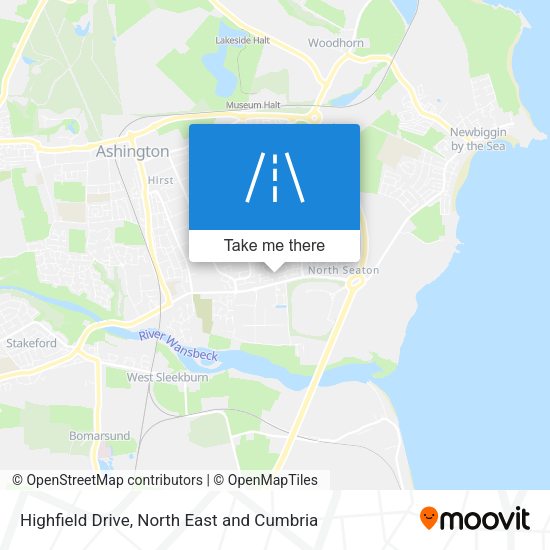 Highfield Drive map