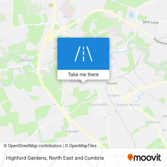 Highford Gardens map