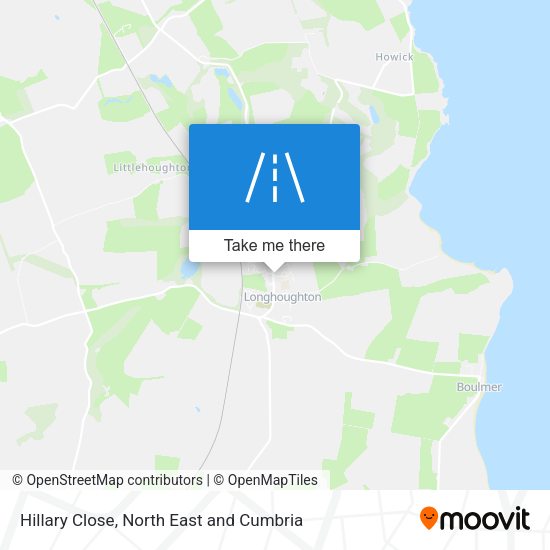 Hillary Close map
