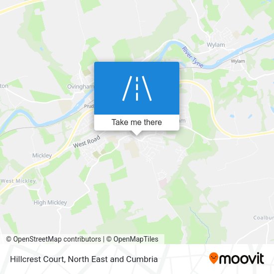 Hillcrest Court map