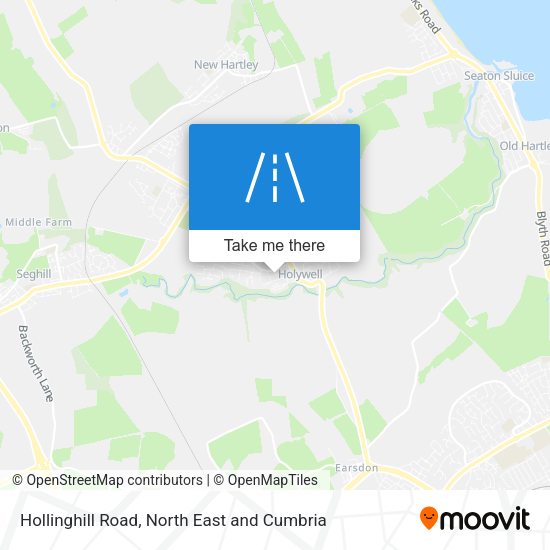 Hollinghill Road map