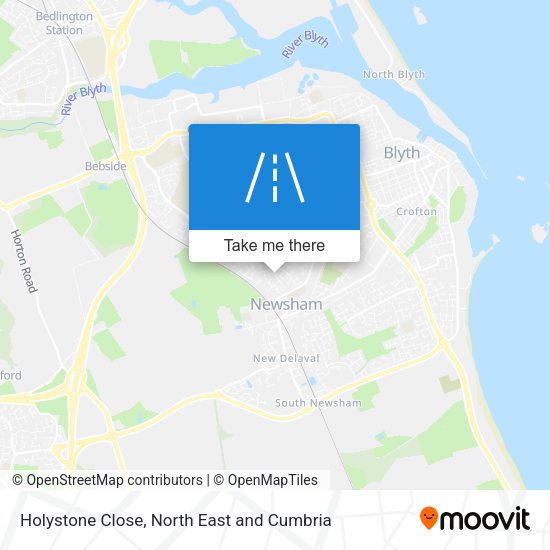 Holystone Close map