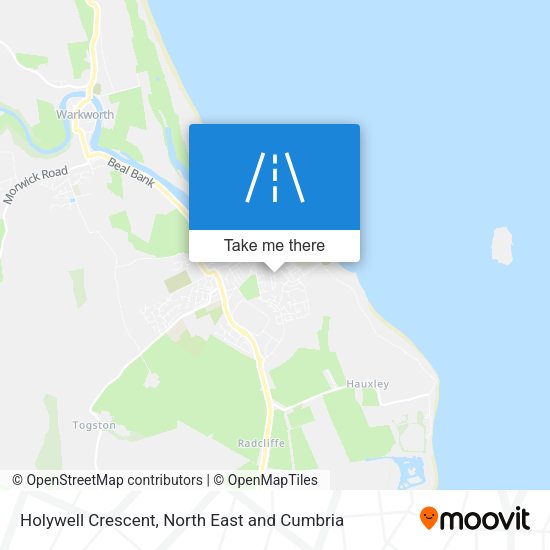 Holywell Crescent map