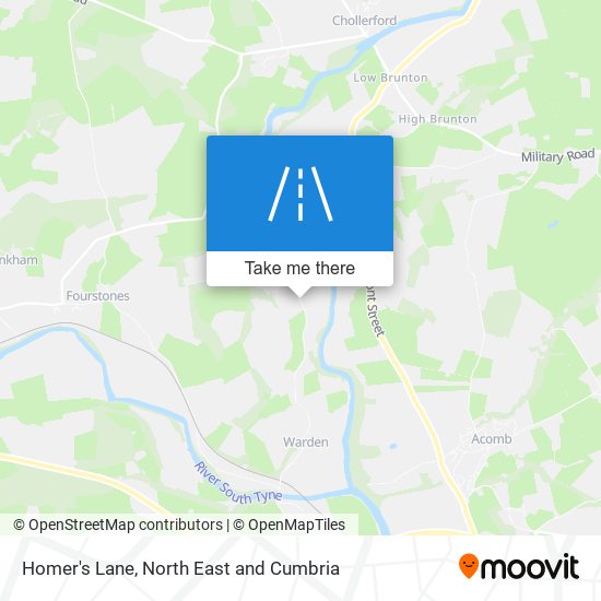 Homer's Lane map