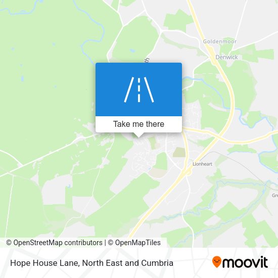 Hope House Lane map