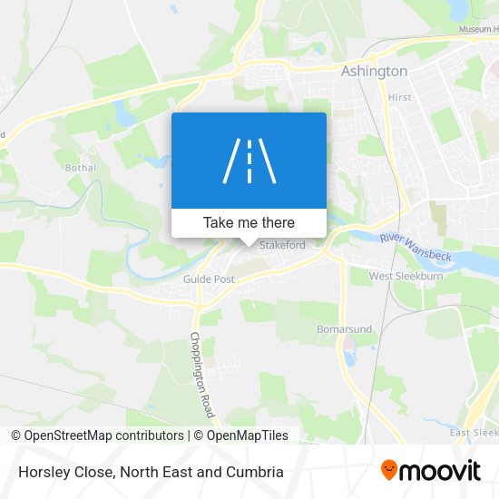 Horsley Close map