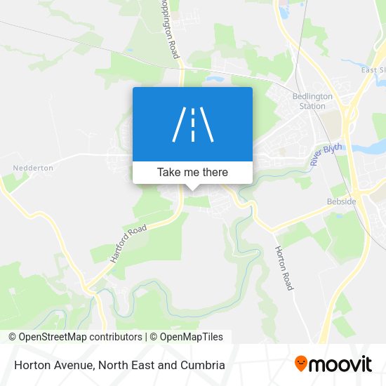 Horton Avenue map