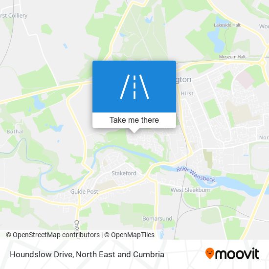 Houndslow Drive map