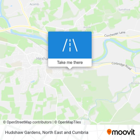 Hudshaw Gardens map