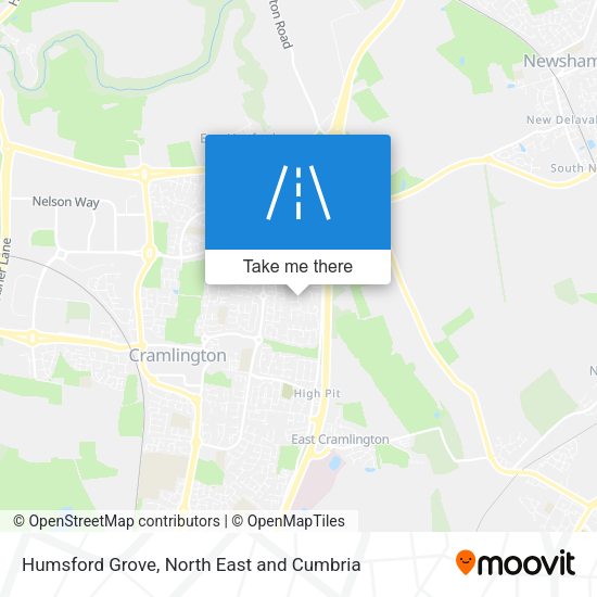 Humsford Grove map