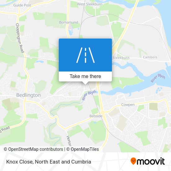 Knox Close map