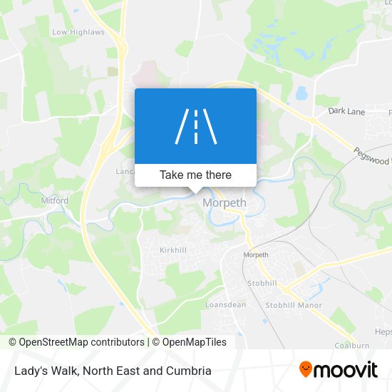 Lady's Walk map
