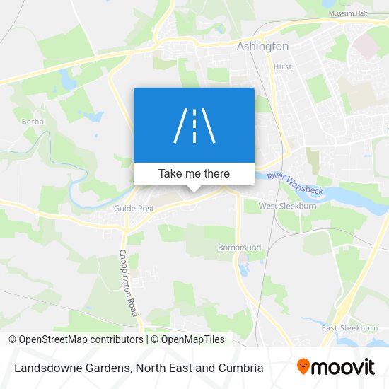 Landsdowne Gardens map