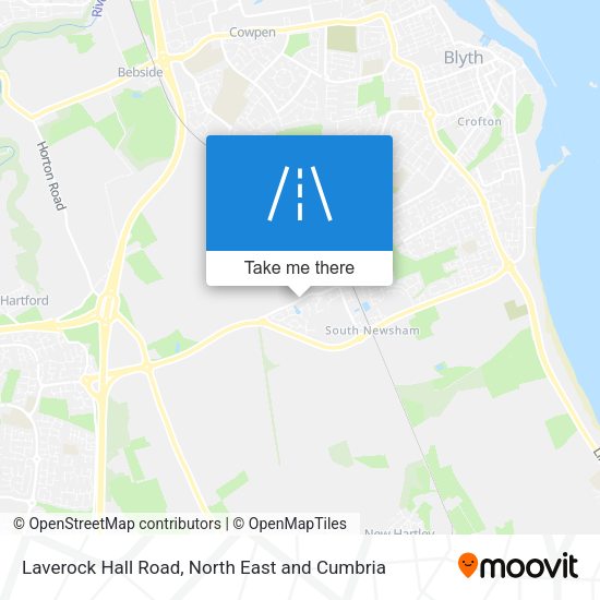 Laverock Hall Road map