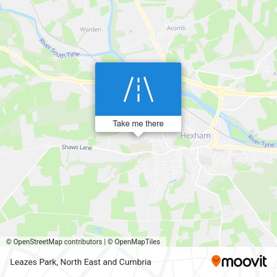 Leazes Park map