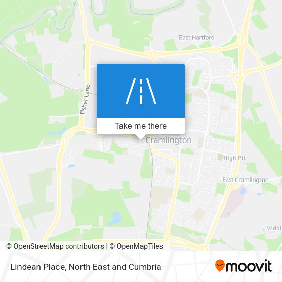 Lindean Place map