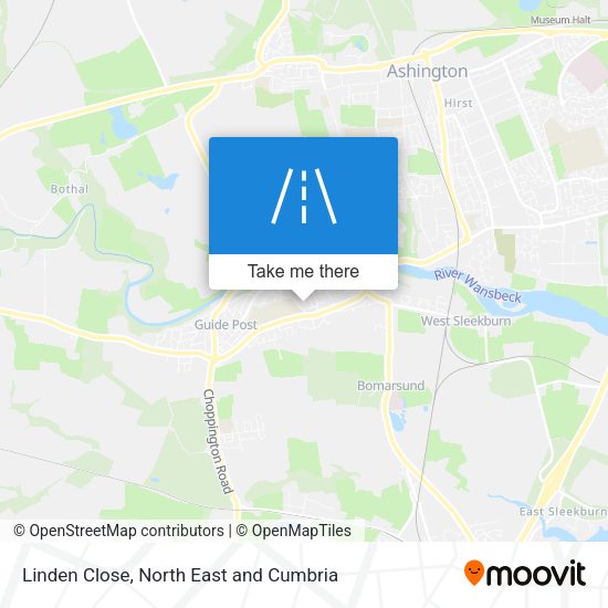 Linden Close map