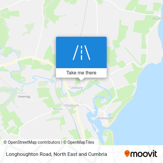 Longhoughton Road map