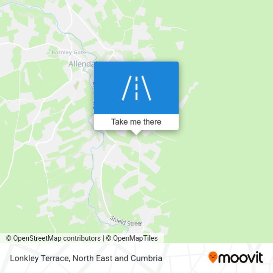 Lonkley Terrace map