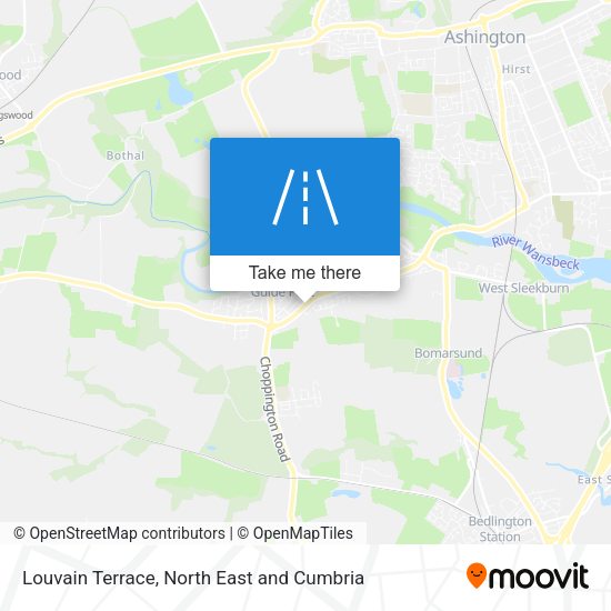 Louvain Terrace map