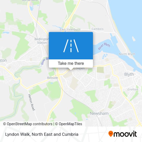 Lyndon Walk map