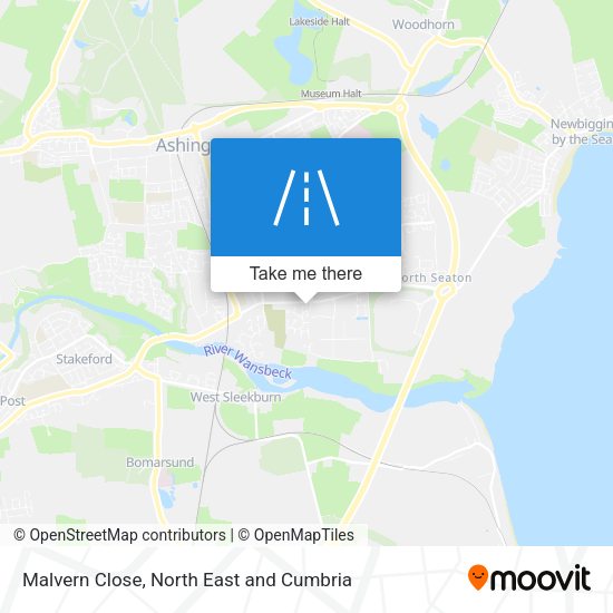 Malvern Close map