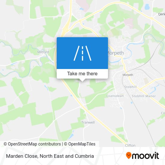 Marden Close map