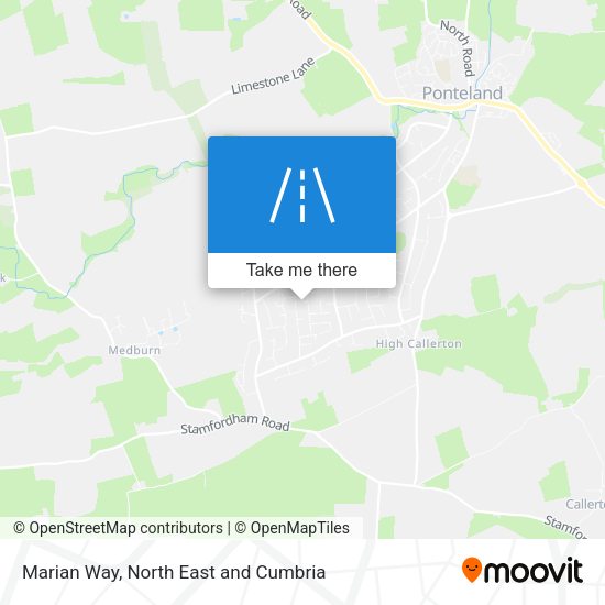Marian Way map