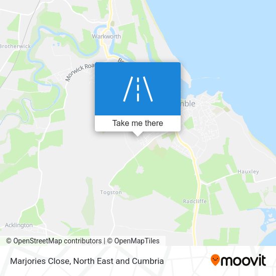 Marjories Close map