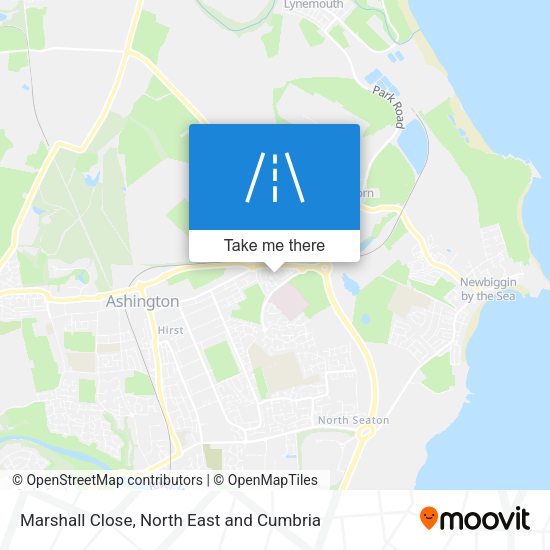 Marshall Close map