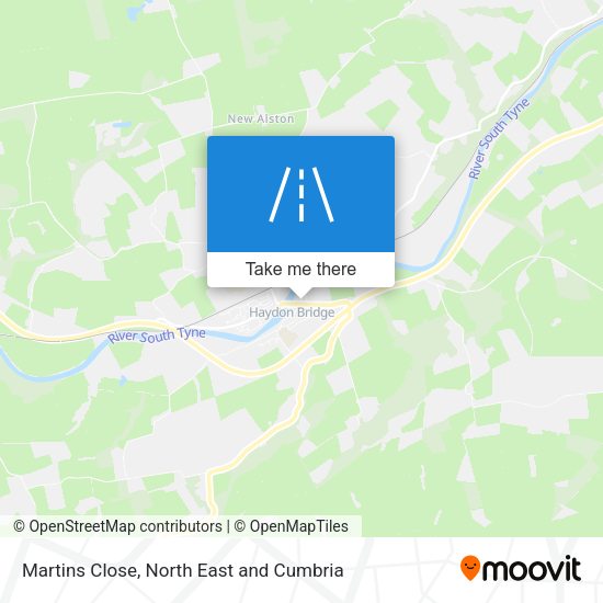 Martins Close map